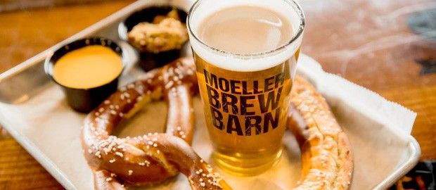Moeller Brew Barn Pretzel and Beer