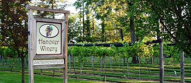 Sign at Hanover Winery